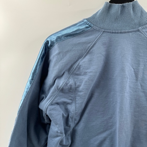 Reebok Vintage Blue Zip Up Jacket 100% Cotton Size Medium - Picture 6 of 7